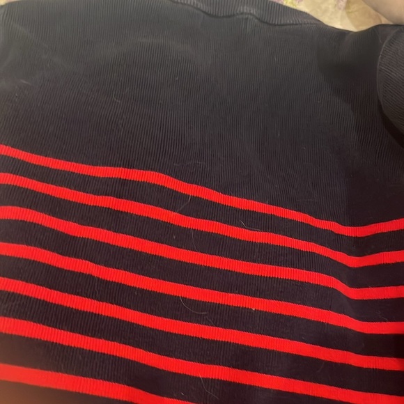 Petit Bateau Striped navy and red Sweater - Picture 6 of 7